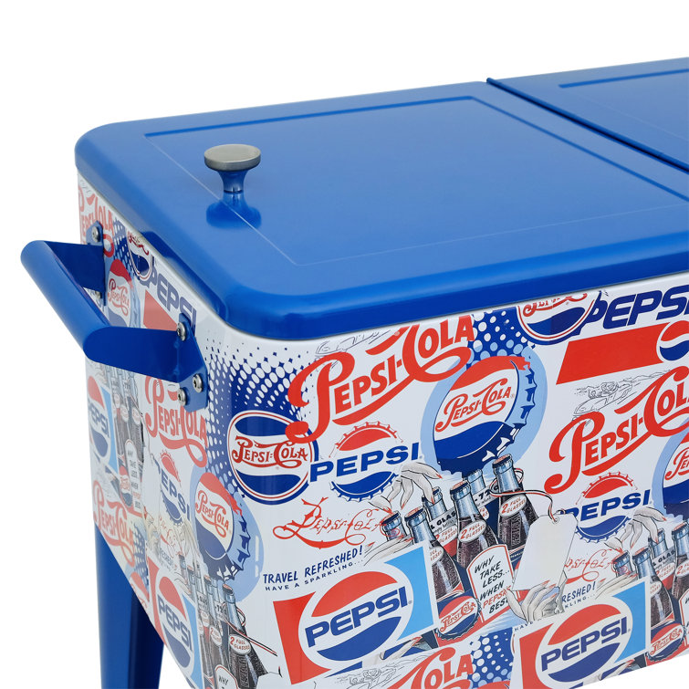 Vintage cooler 2025 on wheels